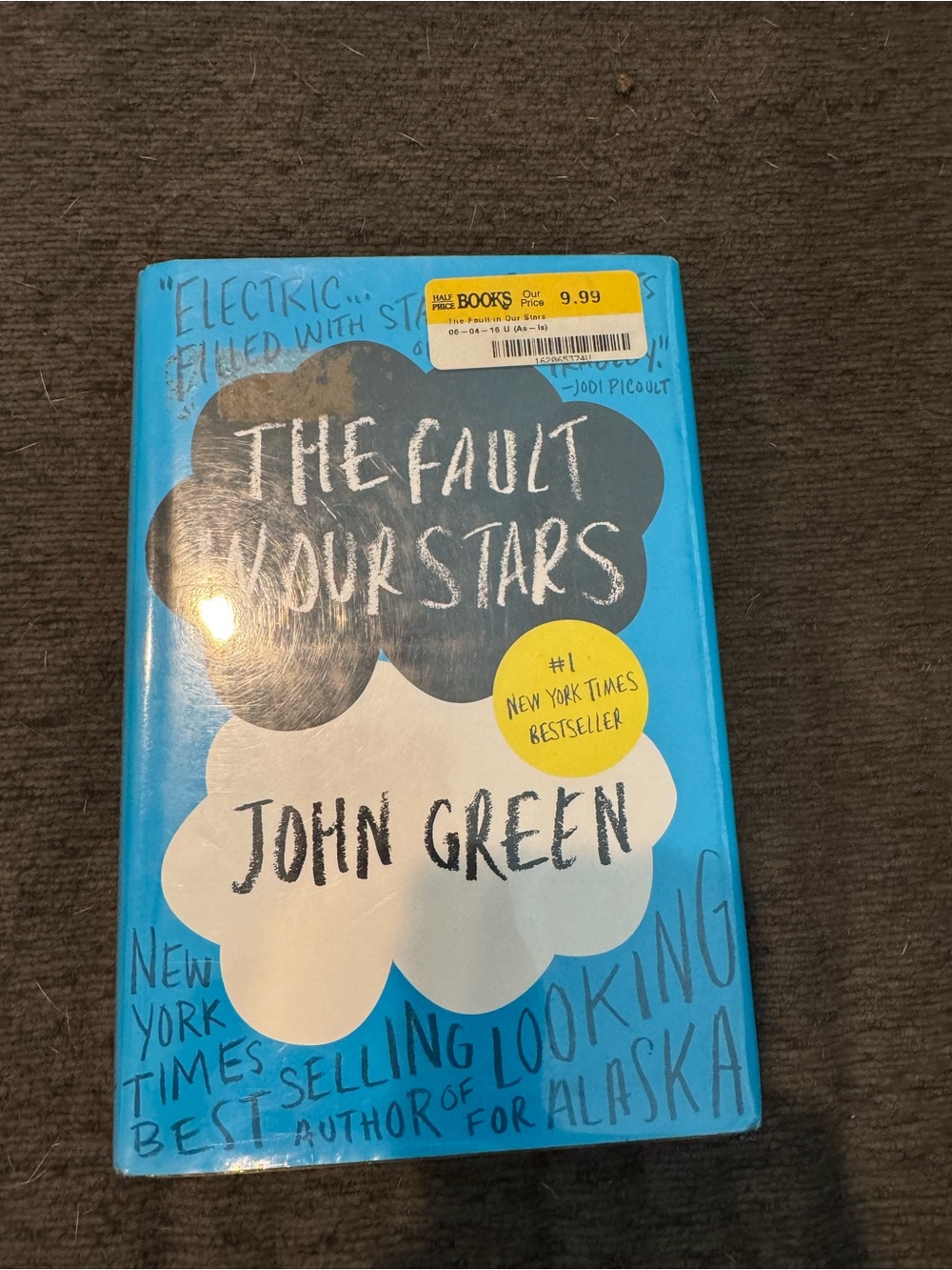 John Green The Fault in Our Stars Hardcover Book - Blue